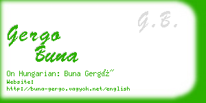 gergo buna business card